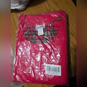 Women's Samamtha Style Shop Red Plaid Pajama Set